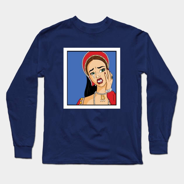 Pop Boleyn Long Sleeve T-Shirt by Joyia M